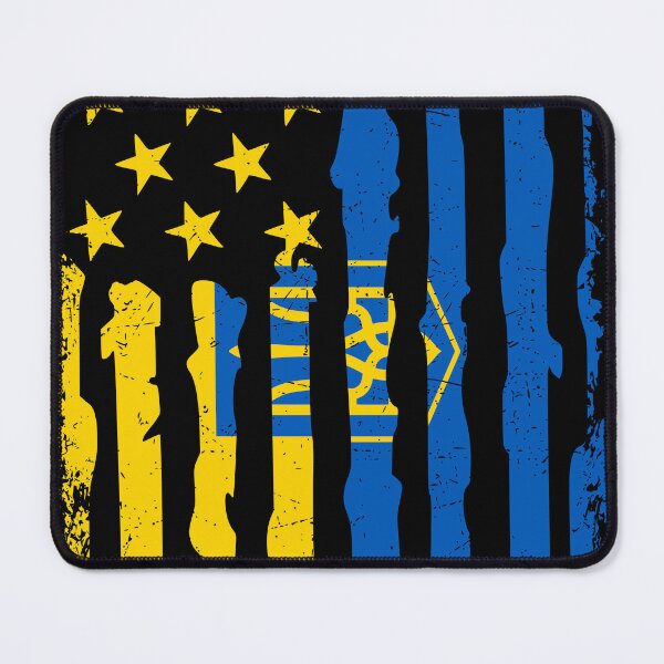 Item preview, Ukrainian American Pride USA Flag Ukraine Roots designed and sold by pixeljamz.