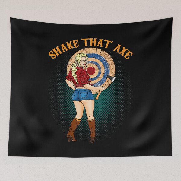 Item preview, Shake That Axe Sexy Country Girl Axe Throwing designed and sold by tronictees.
