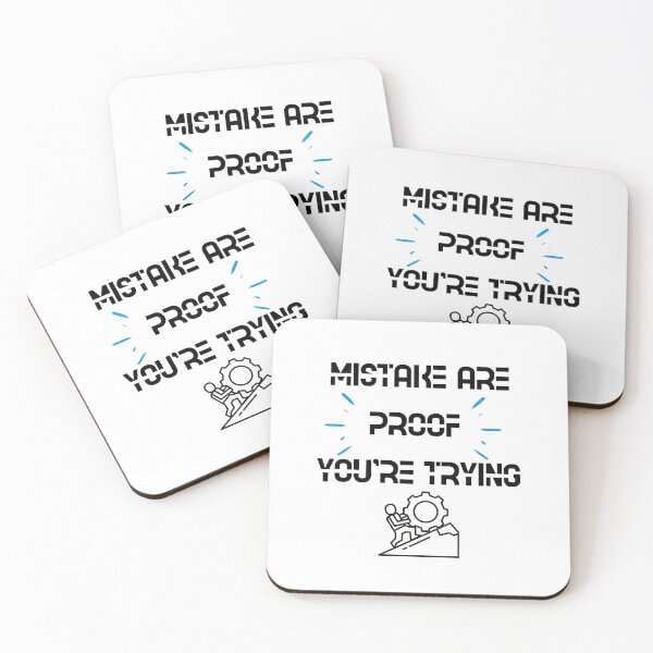 Item preview, mistakes are proof you're trying designed and sold by Zakaria-4.
