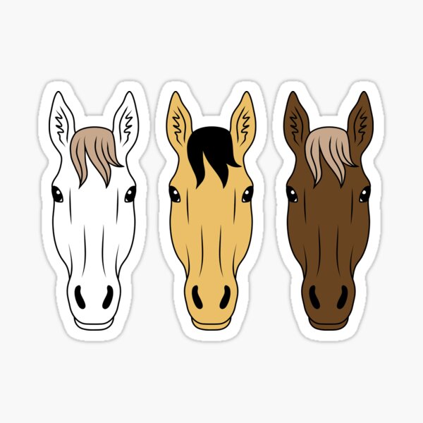 "Horse Face" Sticker for Sale by TheInkOwl Redbubble