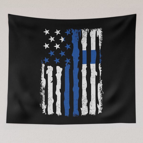 Item preview, Finnish American Pride USA Flag Finland Roots designed and sold by pixeljamz.