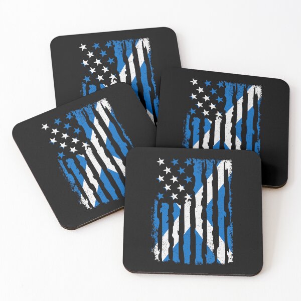 Item preview, Scottish American Pride USA Flag Scotland Roots designed and sold by pixeljamz.