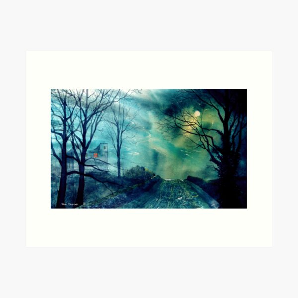 Whorlton castle at Swainby Art Print