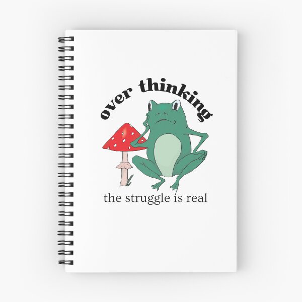 Item preview, Overthinking The Struggle Is Real Frog And Mushroom designed and sold by two7designs.