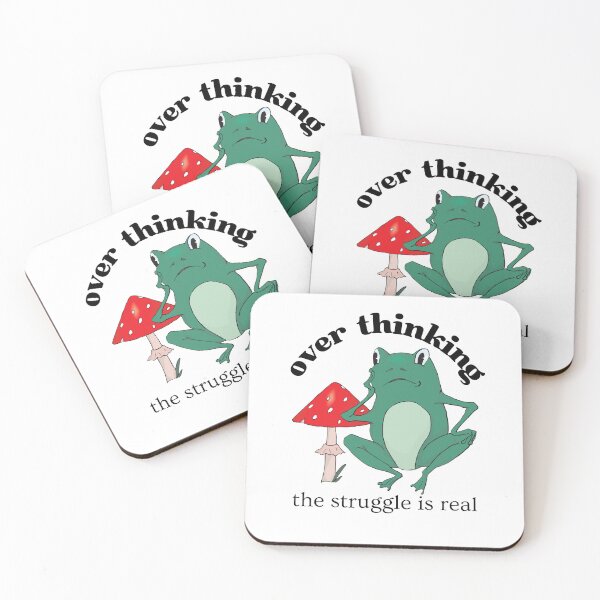 Item preview, Overthinking The Struggle Is Real Frog And Mushroom designed and sold by two7designs.