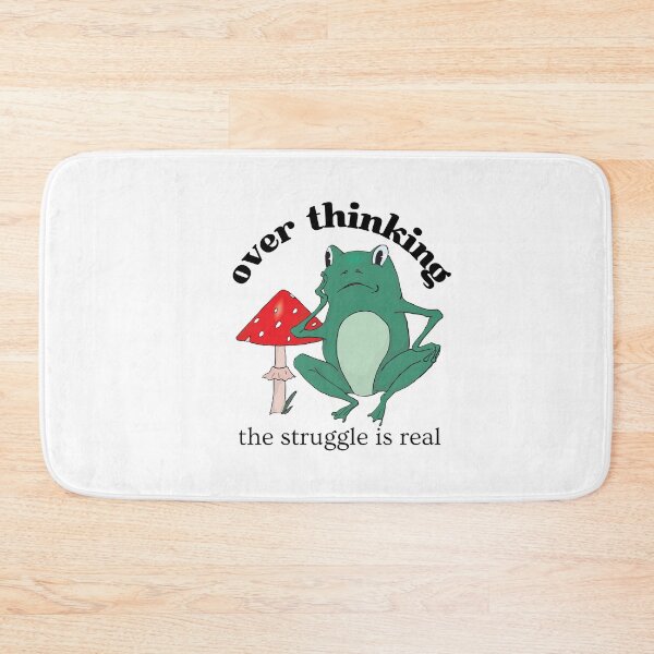 Item preview, Overthinking The Struggle Is Real Frog And Mushroom designed and sold by two7designs.
