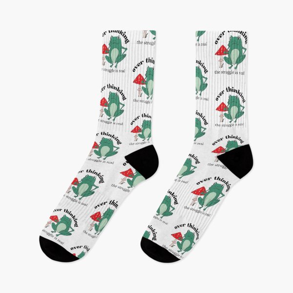 Item preview, Overthinking The Struggle Is Real Frog And Mushroom designed and sold by two7designs.