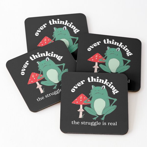 Item preview, Overthinking The Struggle Is Real Frog And Mushroom designed and sold by two7designs.