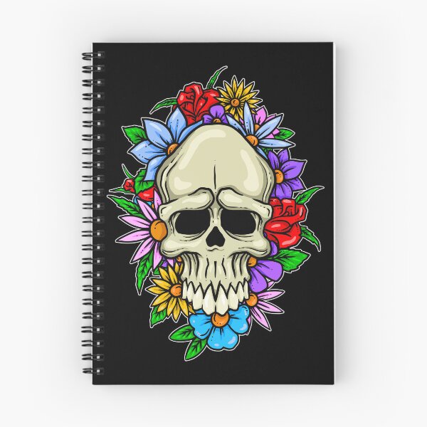 Artikelvorschau, Bunter Blumen-Schädel-Blumenstrauß entworfen und verkauft von LaughinBones.