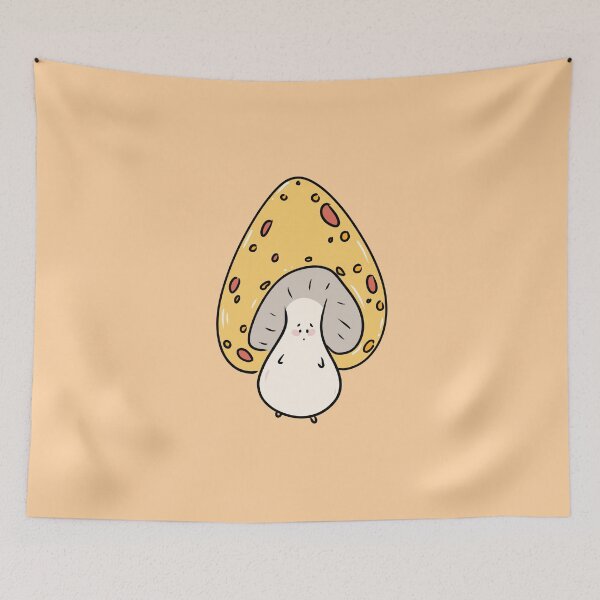 Item preview, Cute Happy Yellow Forest Mushroom designed and sold by IzabellaBee.