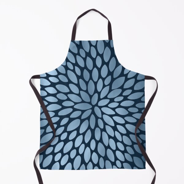 Item preview, Floral Bloom in Blue on Navy Blue designed and sold by meggydesigns.