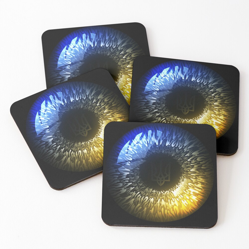 Ukranian Eye Coasters (Set of 4)