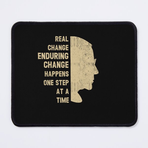 Item preview, Motivational RBG Quote Real Change Enduring Change happens one step at a time RBG fan gift retro Notorious RBG feminist  designed and sold by Simeon	 Dorelus.