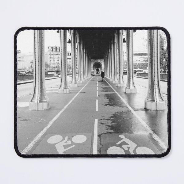 Item preview, Bir Hakeim Bridge - Underpass Between Metal Columns in Paris designed and sold by CarolinaReina.