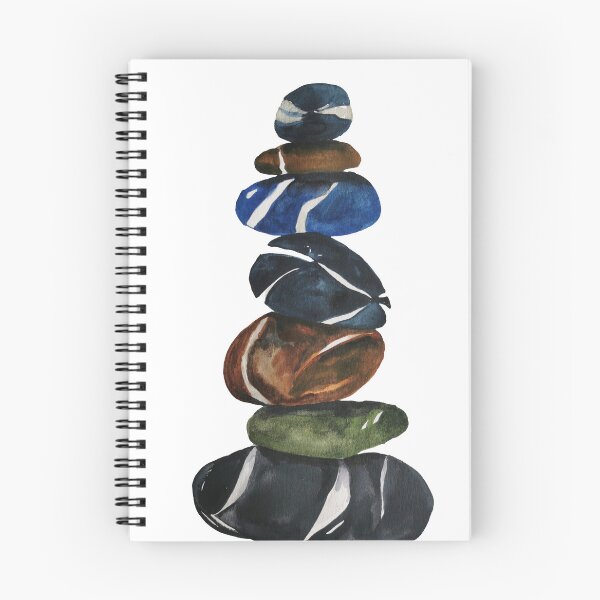 Item preview, Stacking blue rocks, pebbles, beach art designed and sold by Myartspace.