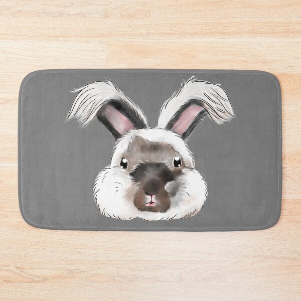 Item preview, White Anggora Bunny Head _ Brian Bunniesmee designed and sold by bunniesmee.