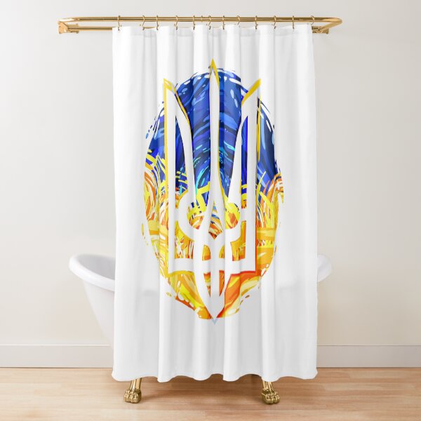 Gerb Ukraine Shower Curtain