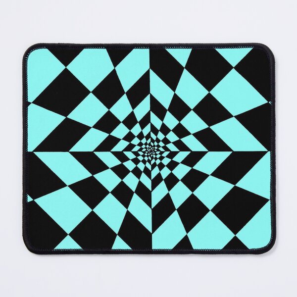 Item preview, Neon Blue and Black Op Art designed and sold by GingerEccentric.