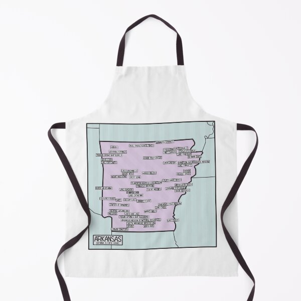 Item preview, Arkansas National and State Parks Map designed and sold by FinlayMcNevin.