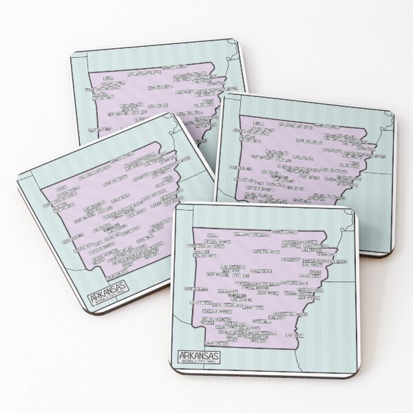 Item preview, Arkansas National and State Parks Map designed and sold by FinlayMcNevin.