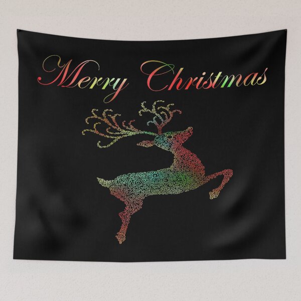 Item preview, Merry Christmas Reindeer Silhouette  designed and sold by Deborah Camp.