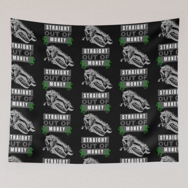 Item preview, Straight Out Of Money Motorcycle designed and sold by two7designs.