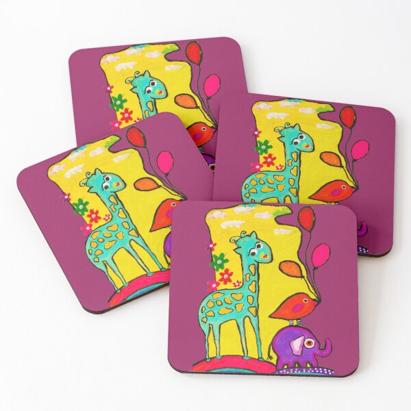 Item preview, beautiful giraffe- animals-elephants- bird- balloon designed and sold by karima-eldeeb.