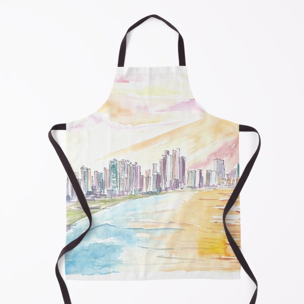 Item preview, Panama City Impressive Skyline with Ocean and Sunset designed and sold by artshop77.