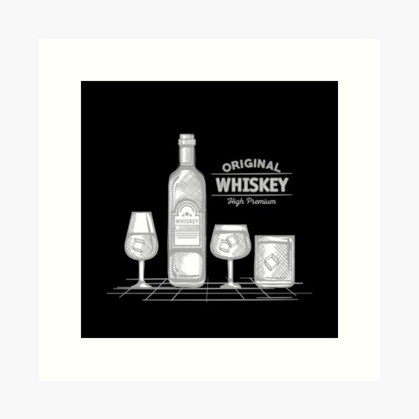 Item preview, Whiskey on the Rocks, Whiskey Lover designed and sold by antevasinart.