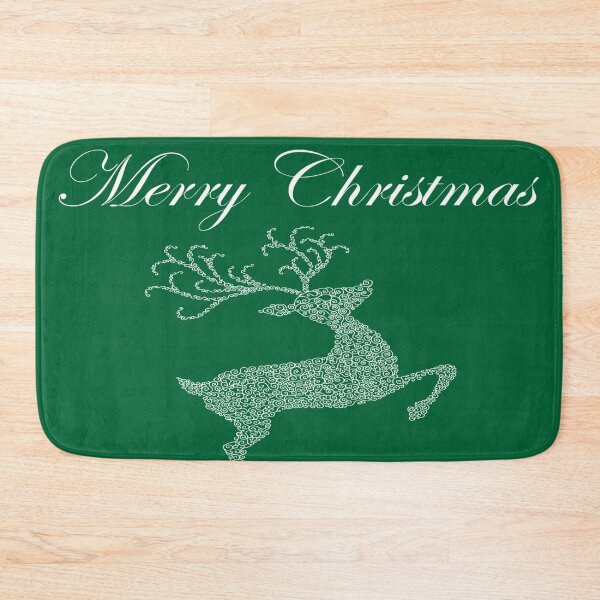 Item preview,  Merry Christmas White Reindeer Silhouette  designed and sold by Deborah Camp.