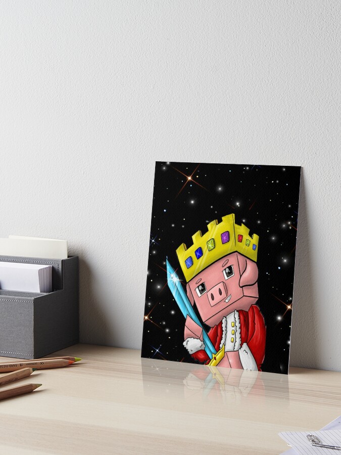 King Technoblade Never Dies - Minecraft Art Board Print for Sale