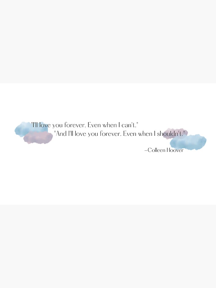 Colleen Hoover Quote - Confess Sticker for Sale by grace-gn