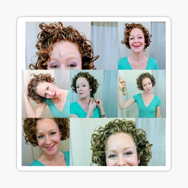 Curly Hair Fun Sticker