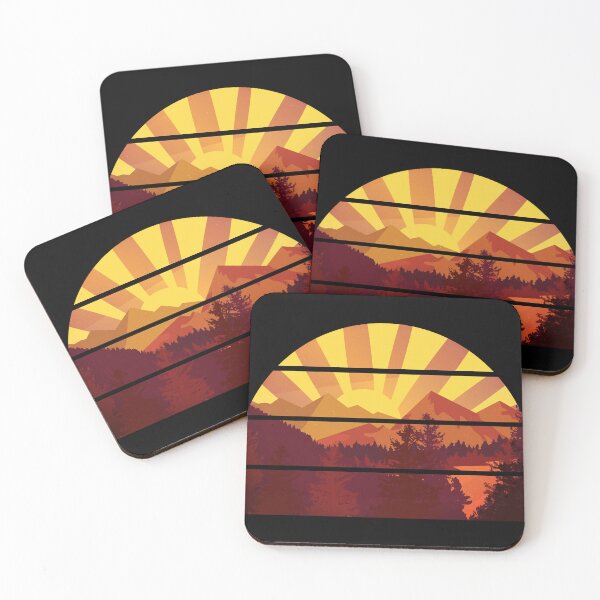 Item preview, Mountains sunset design designed and sold by Ideallity.