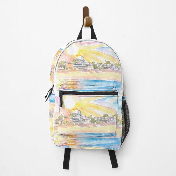 Item preview, Cape Cod Coastal Beach House Scene at Sunset designed and sold by artshop77.