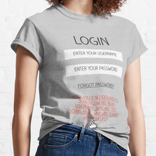 Login T Shirts Redbubble - codes for criminal pants and shirt roblox roblox password