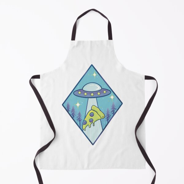 Item preview, UFO Beaming Pizza Slice designed and sold by WORMWOODstudio.