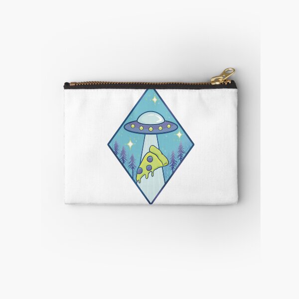 Item preview, UFO Beaming Pizza Slice designed and sold by WORMWOODstudio.
