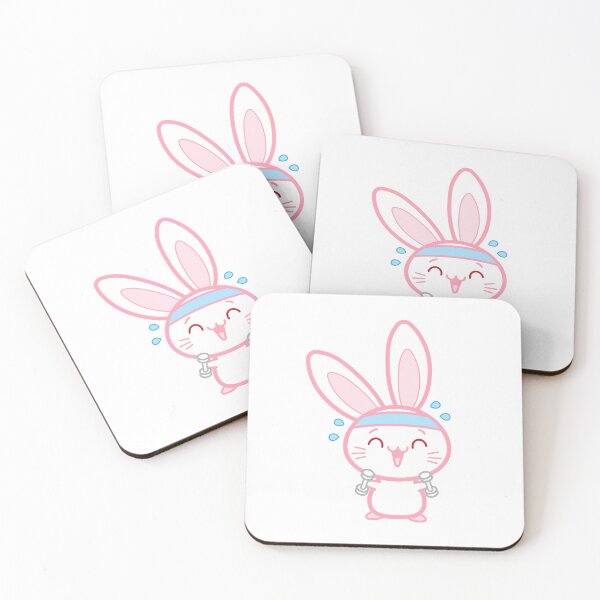 Item preview,  Cute Bunny Rabbit Kawaii Bunny Working Out designed and sold by CreativeCranium.