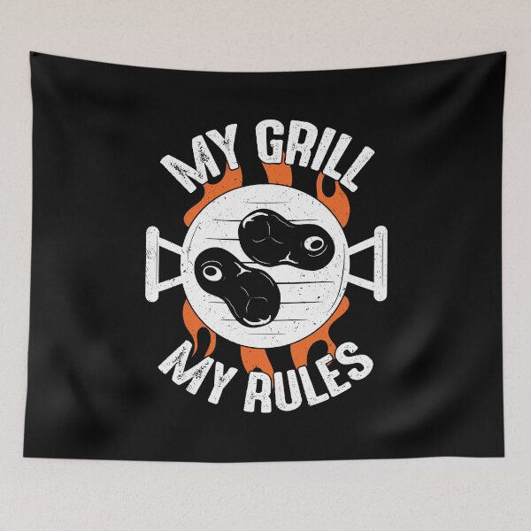 Item preview, My Grill My Rules BBQ Season Pitmaster Gift designed and sold by Marcid95.