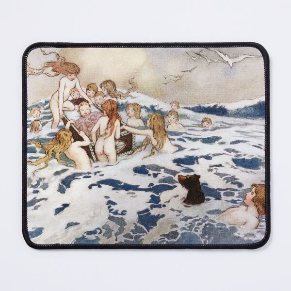 Item preview, A New Water Baby by Warwick Goble designed and sold by vintage-art.