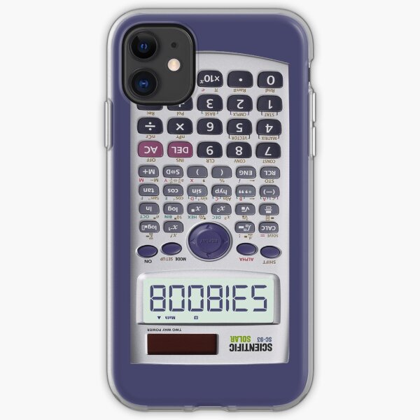 Spelling Boobies on My Calculator iPhone Soft Case