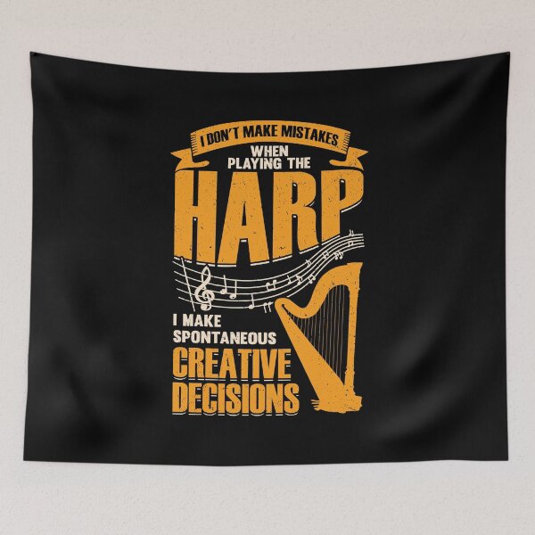 Item preview, Funny Harp Player Music Musician Harpist Gift designed and sold by Marcid95.