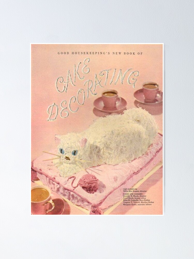 Vintage Coquette Aesthetic Cat | Poster