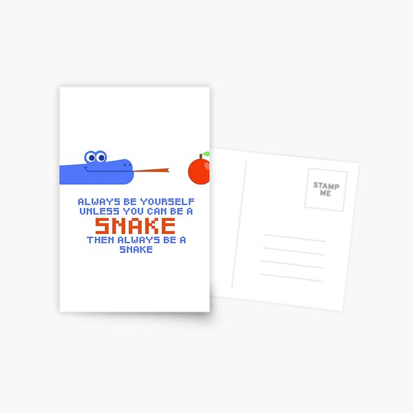 Google Snake Pixel Game Greeting Card for Sale by berrylemon