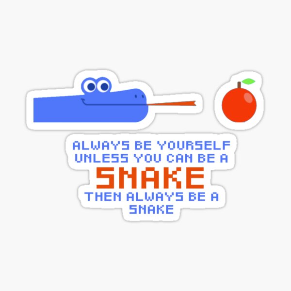 Snake Google Quote Sticker by palidoudz