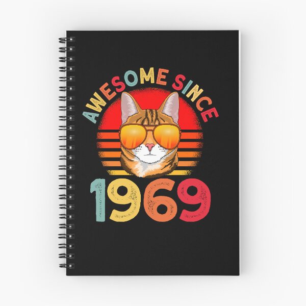 Item preview, Awesome since 1969 Cat vintage 53rd Birthday designed and sold by Ibu83.
