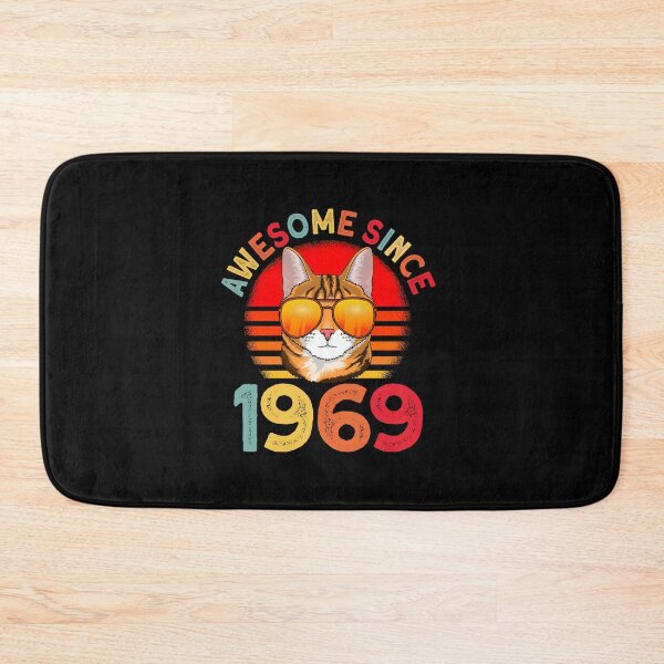 Item preview, Awesome since 1969 Cat vintage 53rd Birthday designed and sold by Ibu83.