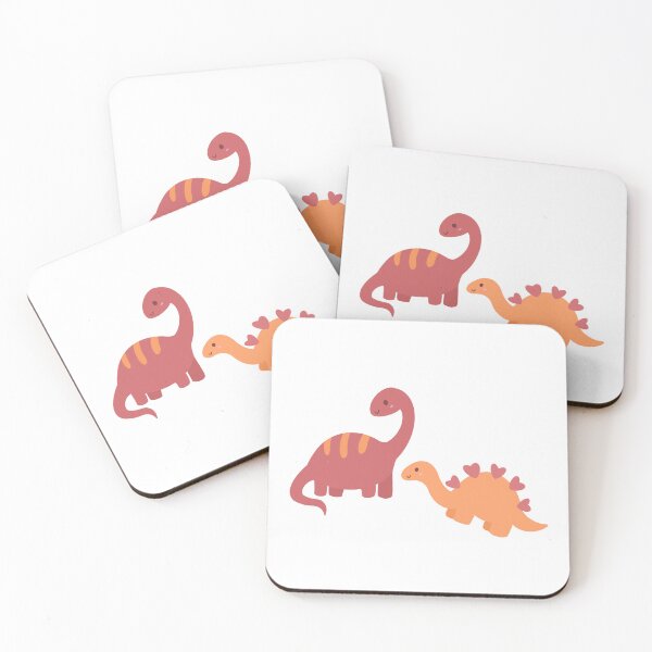 Item preview, maroon & orange dinos designed and sold by Camille Albers.