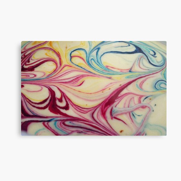 Marble Cake Metal Print